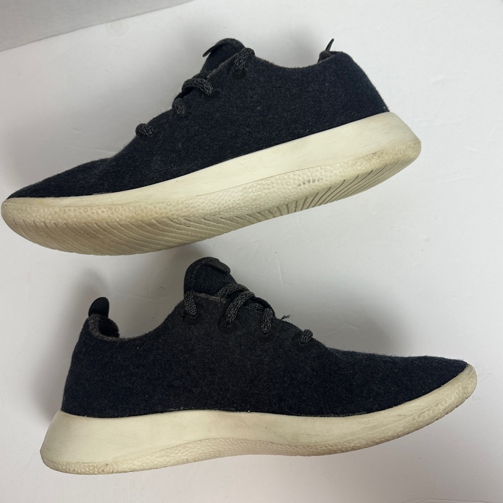 Allbirds Wool Runners 1019 NV1 Womens Black Gray Running Shoes Sneakers Size 7 - Picture 4 of 12
